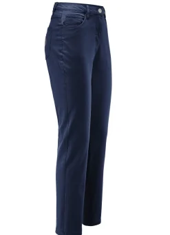 Hot BADER Edeljeans mit Stickerei in 7/8-Länge DUNKELBLAU