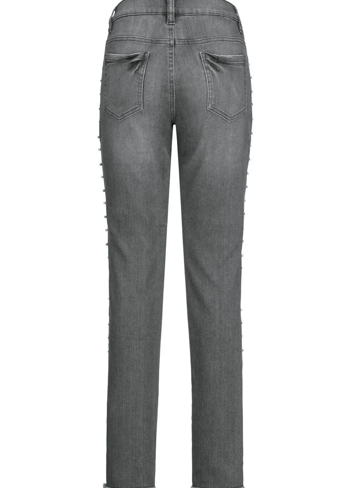 Sale BADER Edel-Jeans mit tollen Zierperlen ANTHRAZIT