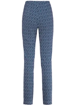 Hot BADER Edle Hose von Adelina MARINE-ECRU