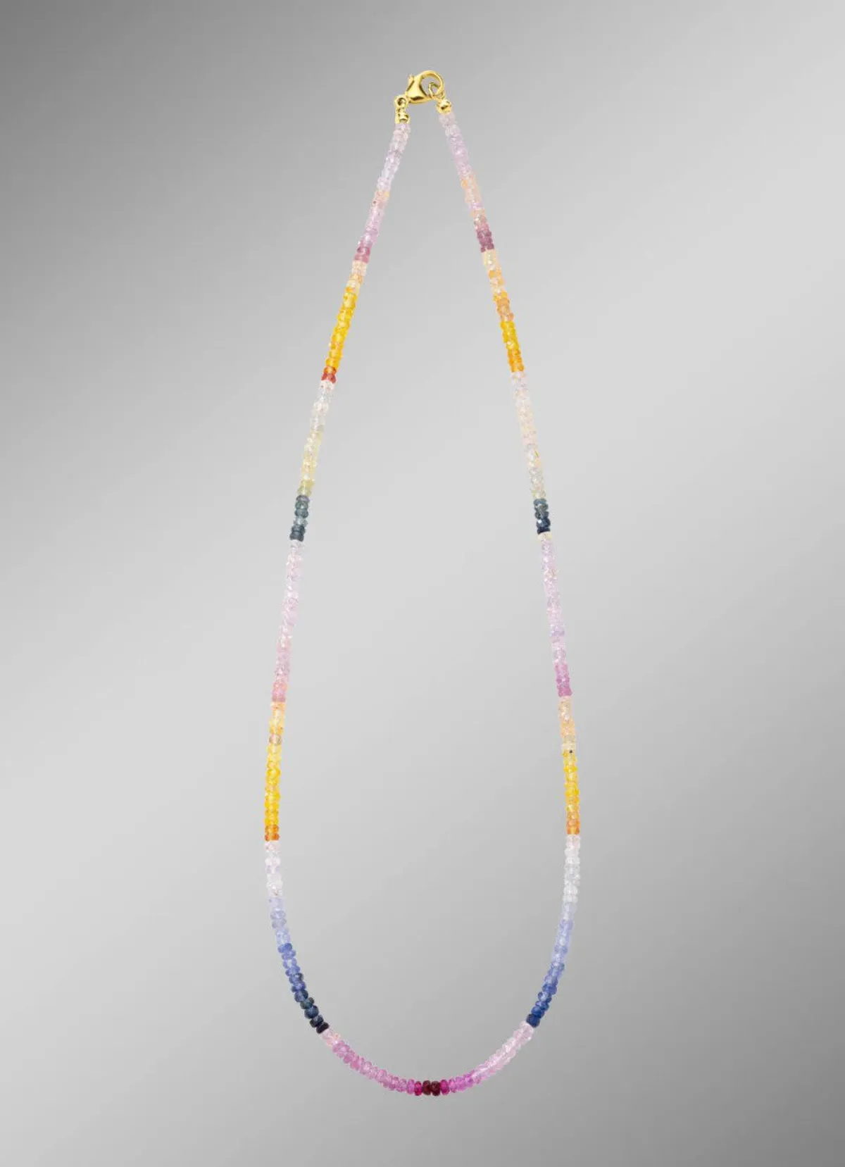 Best BADER Edle Halskette mit echt Safir in Multicolor