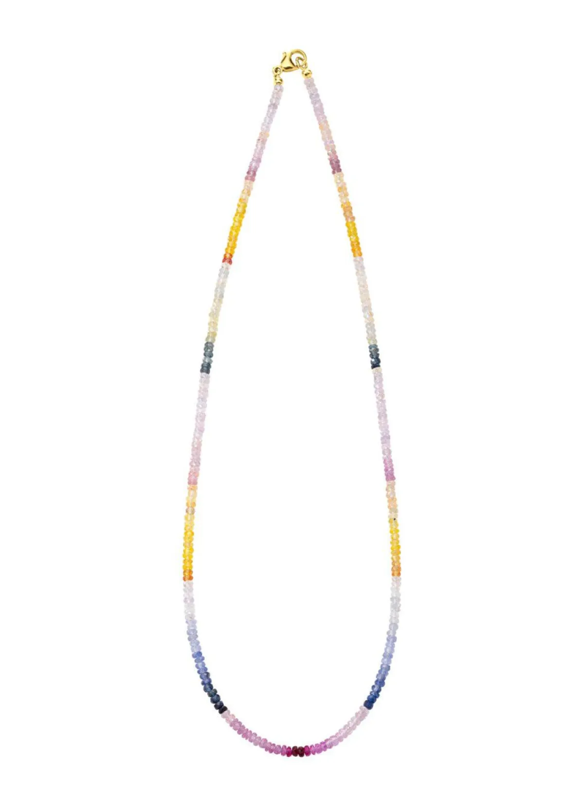 Best BADER Edle Halskette mit echt Safir in Multicolor