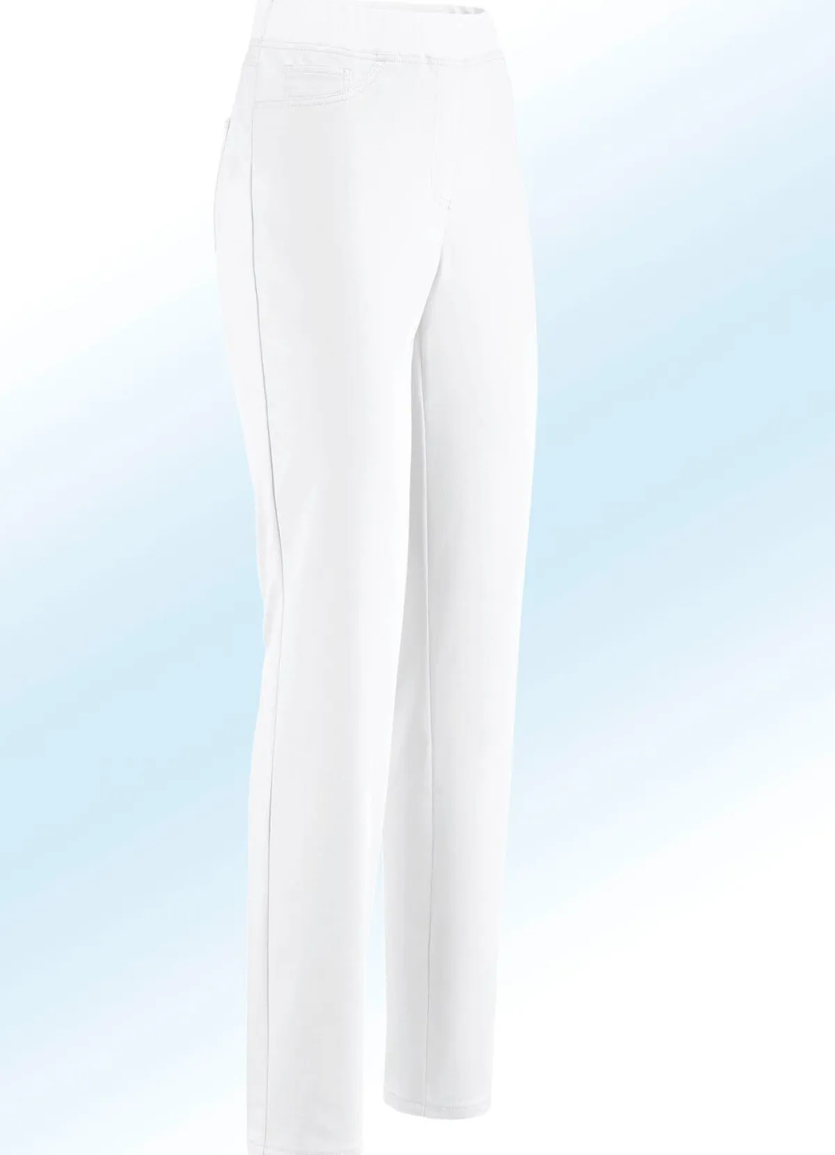 Outlet COSMA Edle Hose in Schlupfform WEISS
