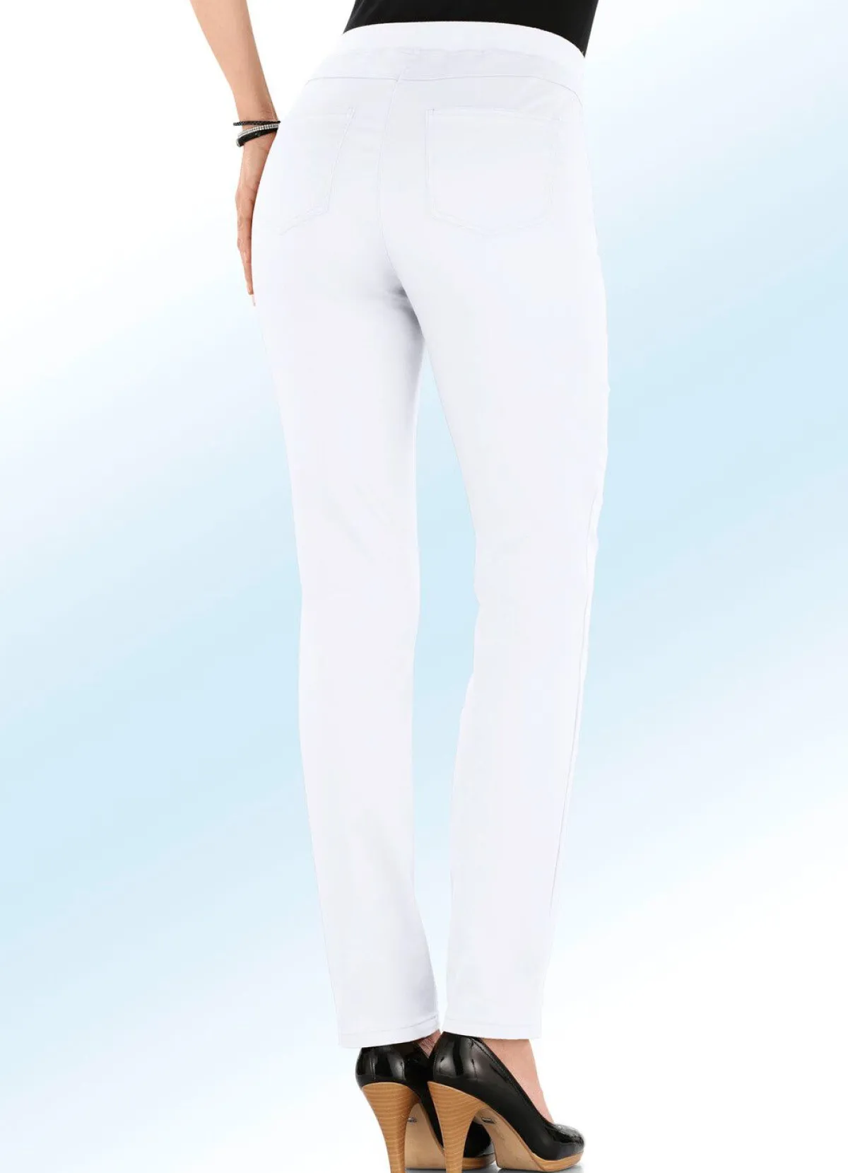 Outlet COSMA Edle Hose in Schlupfform WEISS