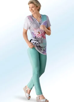 Hot ASCARI Edle Hose mit funkelnden Glitzersteinchen OCEAN