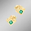 Clearance BADER Edle Ohrstecker mit Smaragd