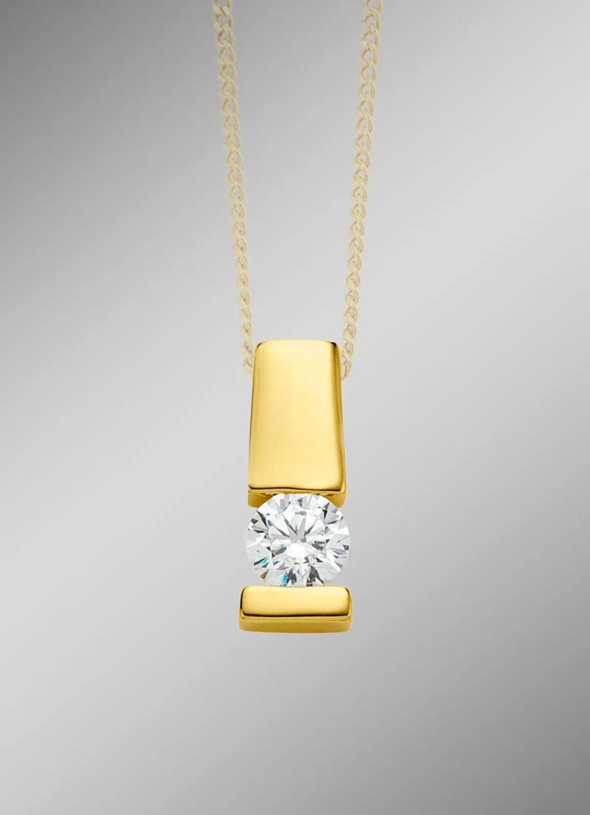 Clearance BADER Edler Anhänger in Gelbgold mit Brillant