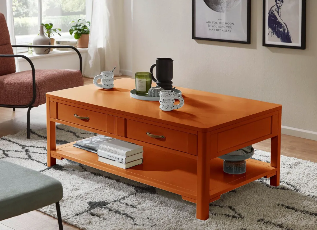 Best BADER Edler Couchtisch im used-Look KIRSCHBAUM
