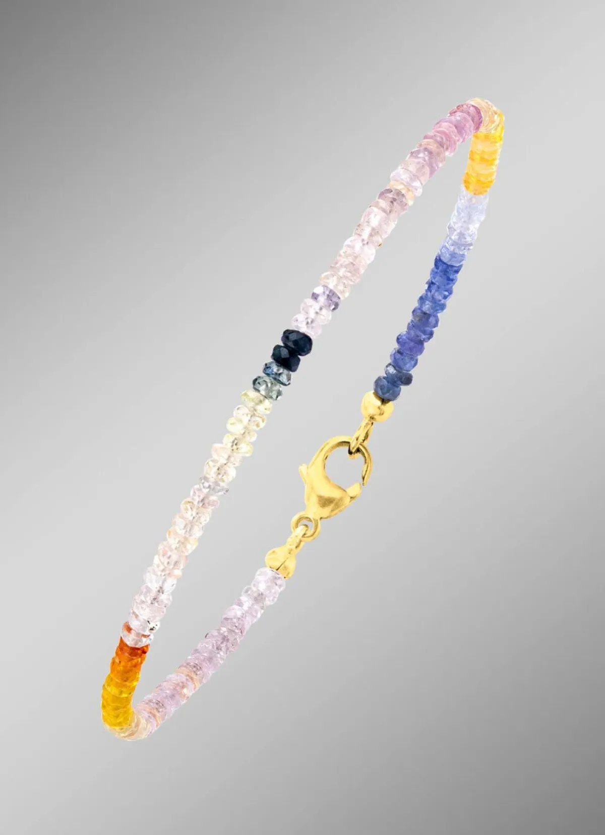 Clearance BADER Edles Armband mit echt Safir in Multicolor