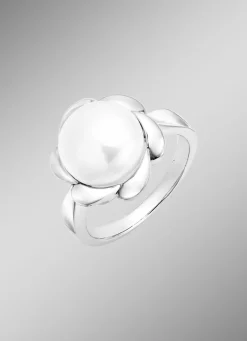 Clearance BADER Ein blühender Blickfang – Damenring aus Silber mit Blumendesign