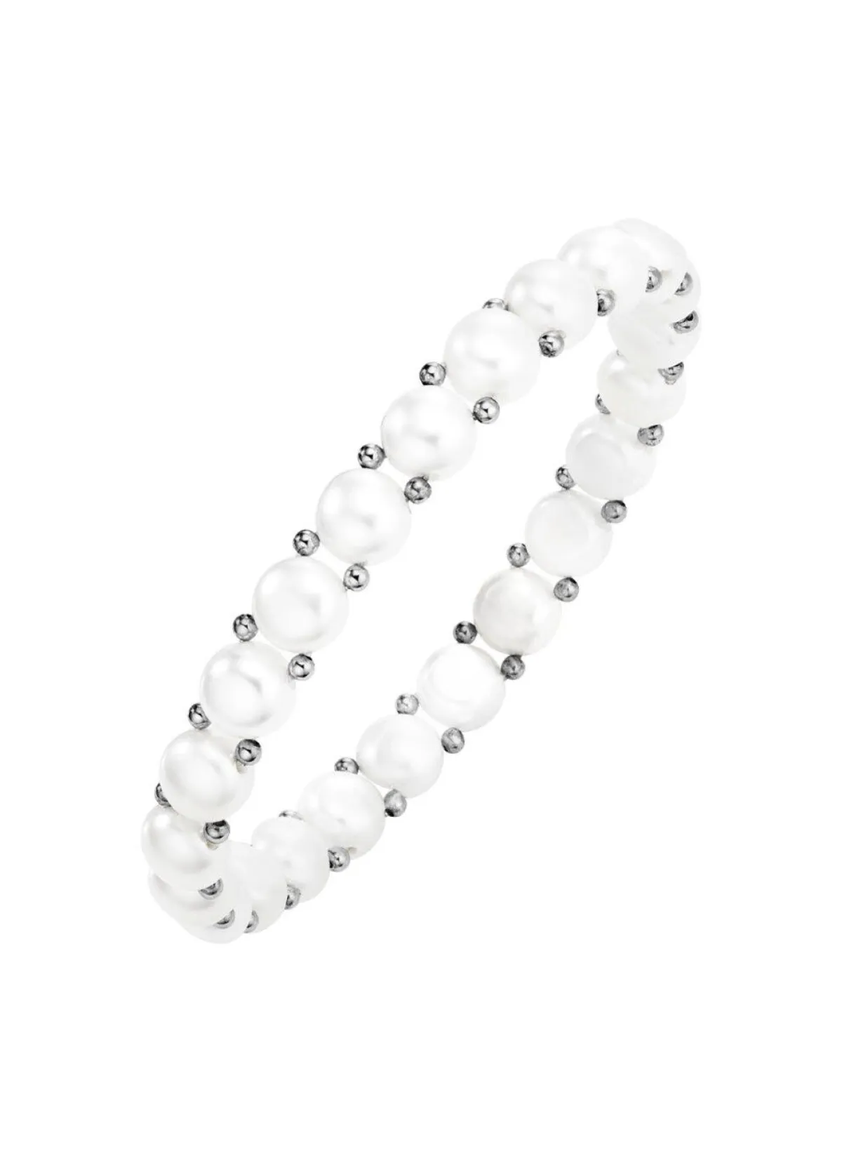 Discount BADER Elastisches Armband mit Süßwasser-Zuchtperlen