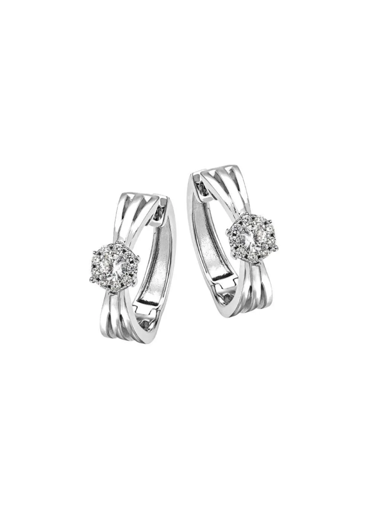 Sale BADER Elegante Creolen mit synth. Zirkonia