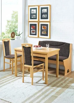 Hot BADER Elegante Eckbankgruppe, 4-teilig SCHOKO