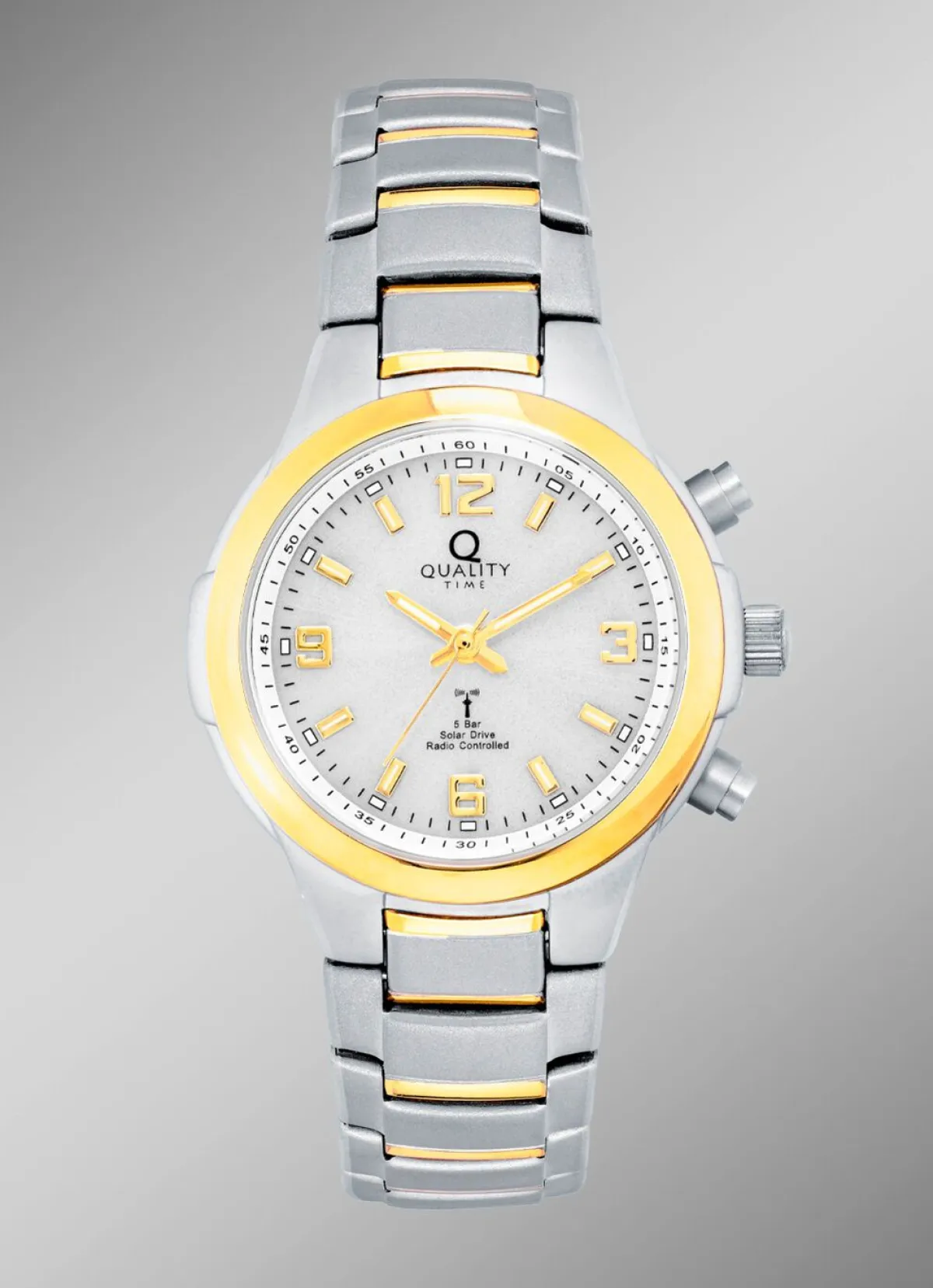 Discount QUALITY TIME Elegante Funk-Solar-Damenuhr der Marke