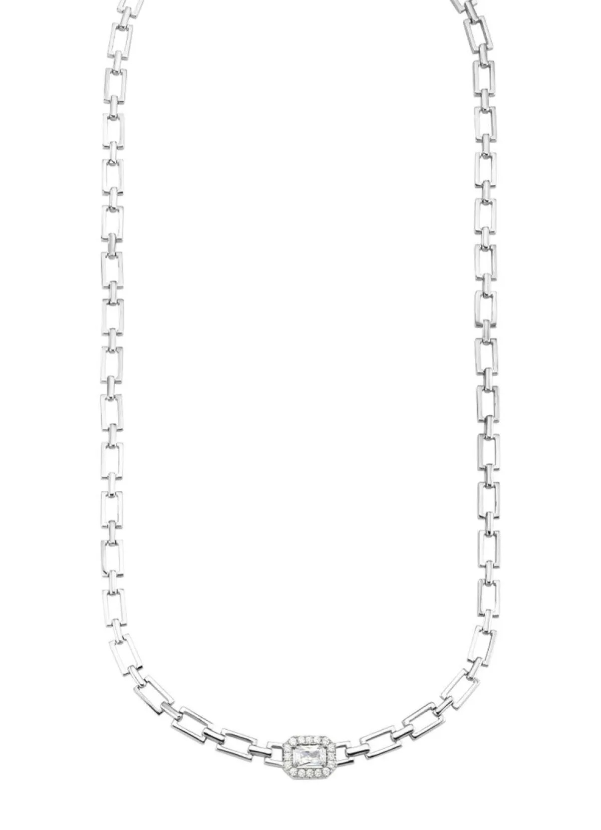 Outlet BADER Elegante Halskette mit synth. Zirkonia
