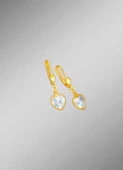 Best BADER Elegante Herz-Ohrringe