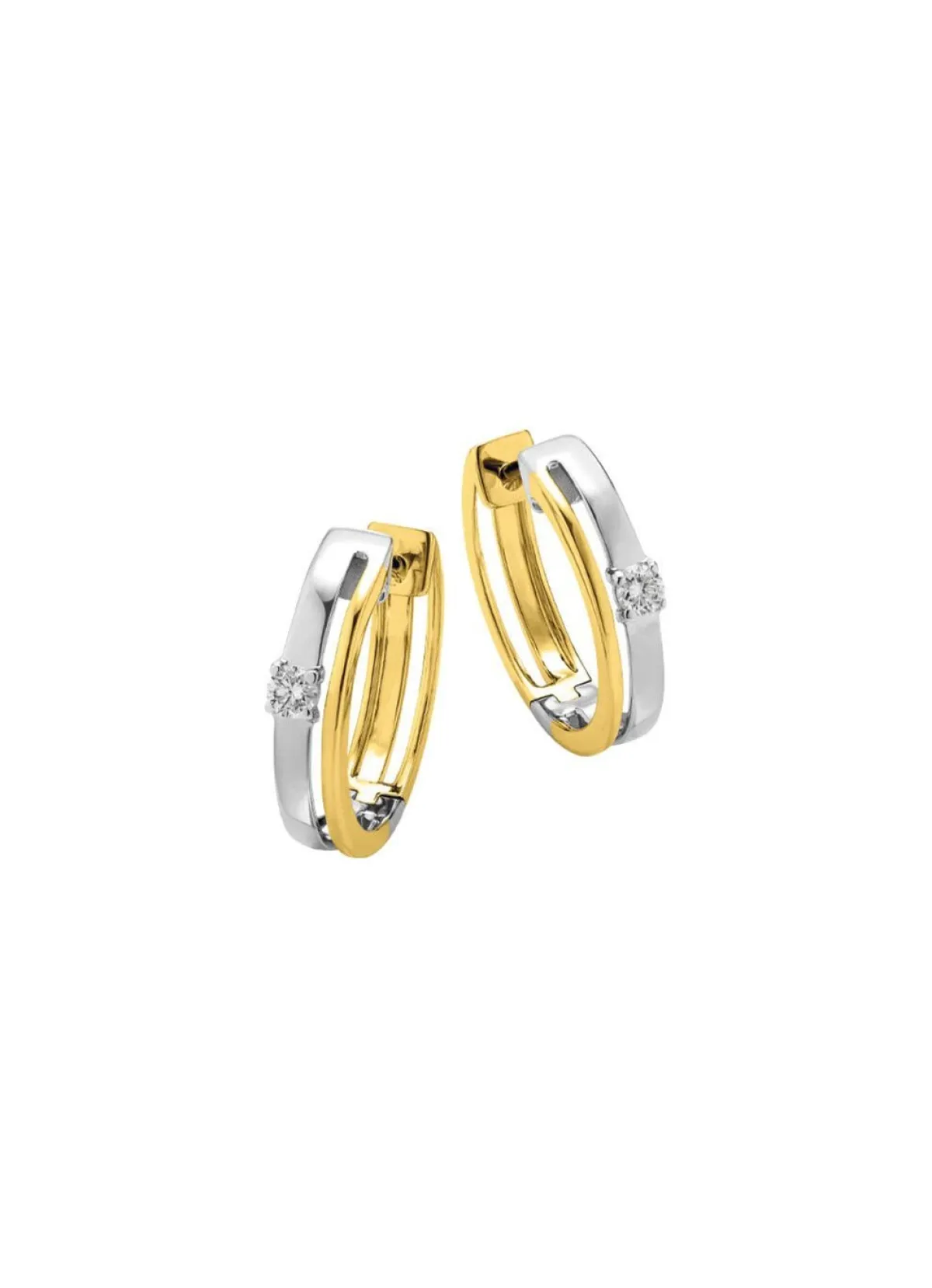 Sale BADER Elegante Klappcreolen mit Brillanten