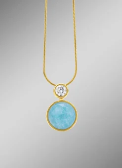 Clearance BADER Elegante Raffinesse: Anhänger mit echtem, blauem Chalcedon