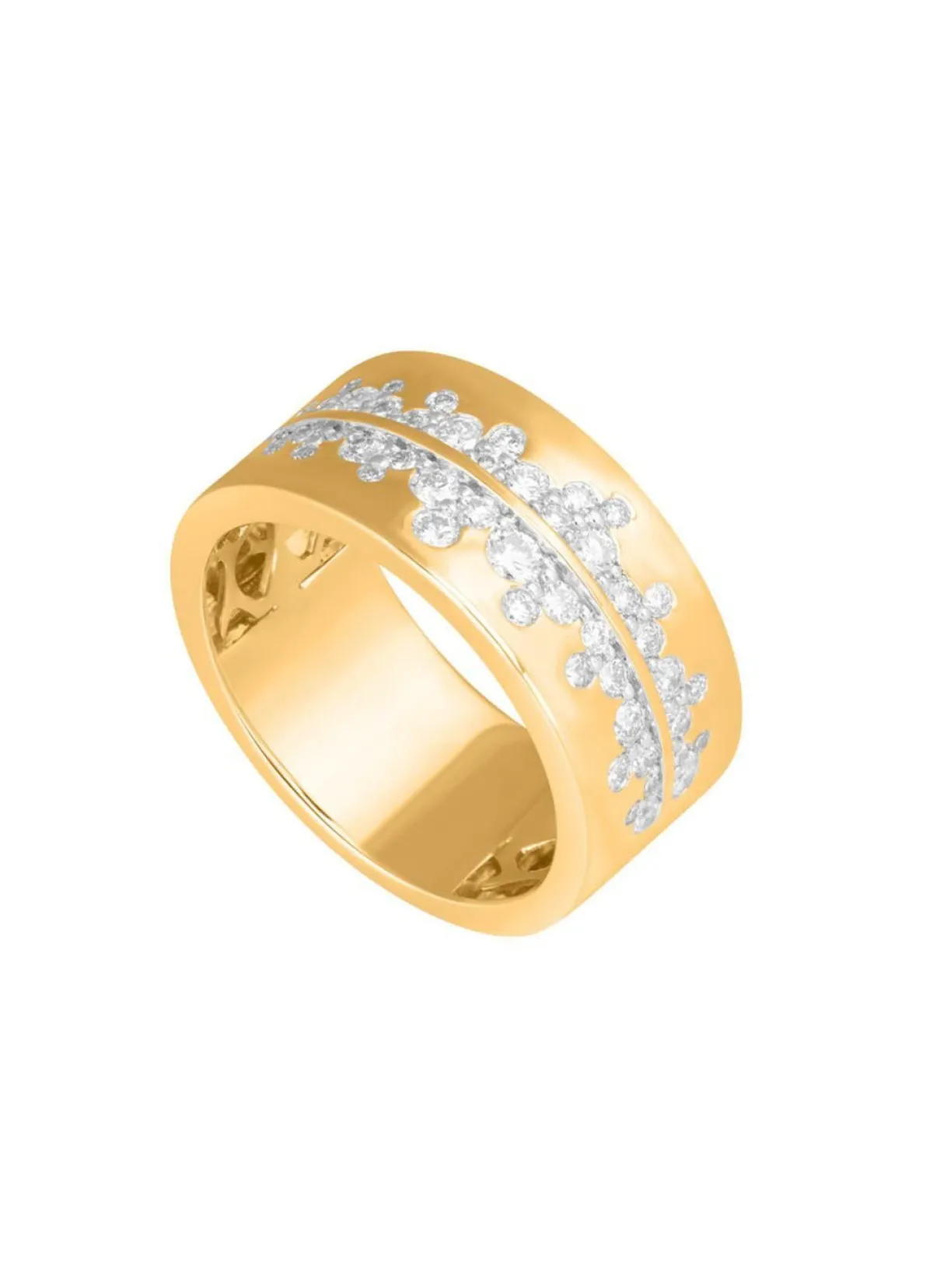 Hot BADER Eleganter Damenring mit 49 Brillanten