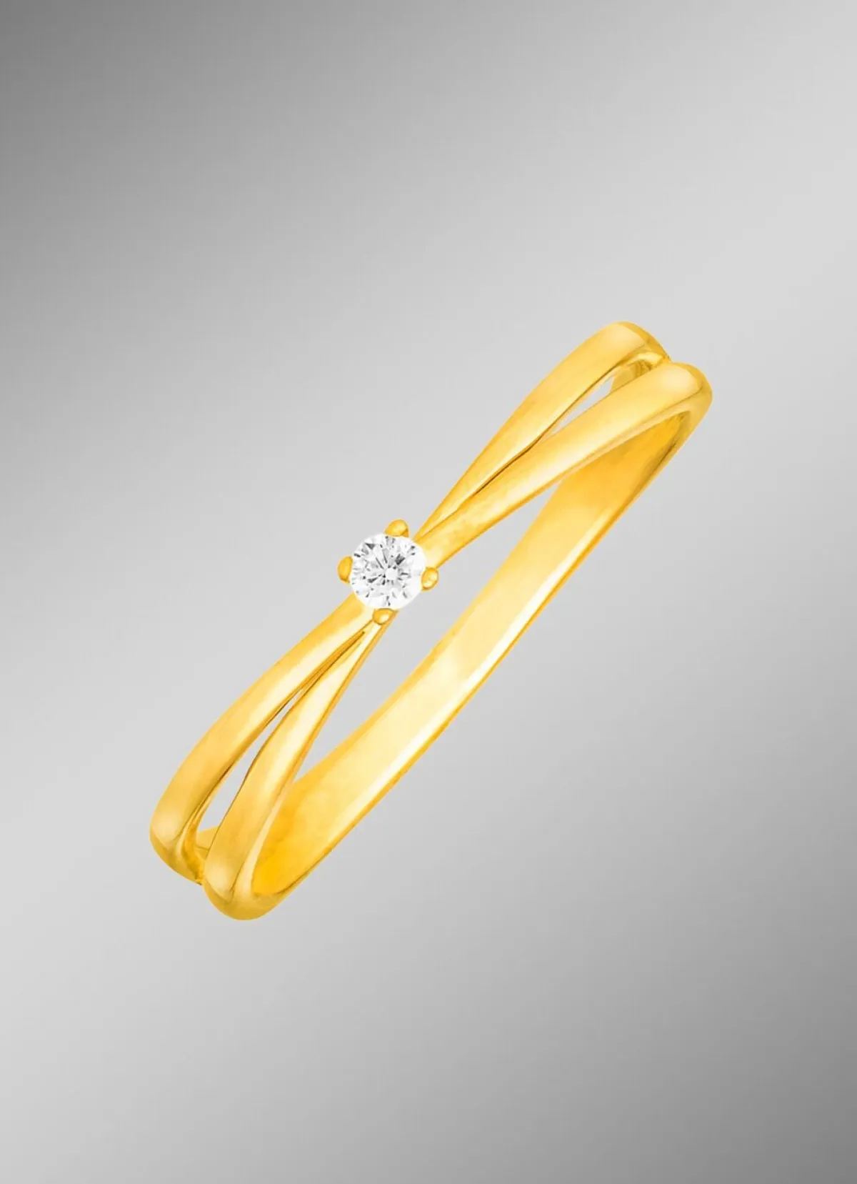 Clearance BADER Eleganter Damenring mit Brillant