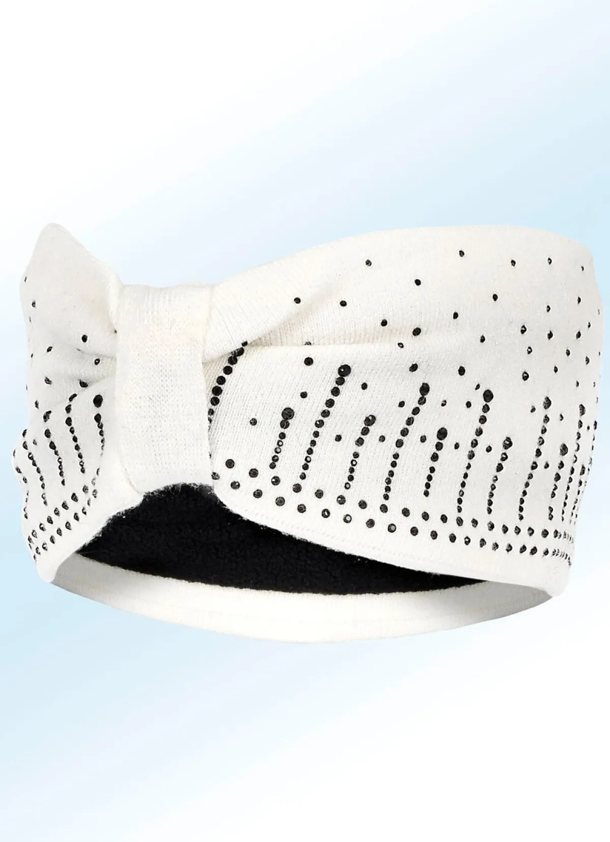 Sale BADER Elegantes Damen-Stirnband, mit Glitzer-Applikationen NATURWEISS