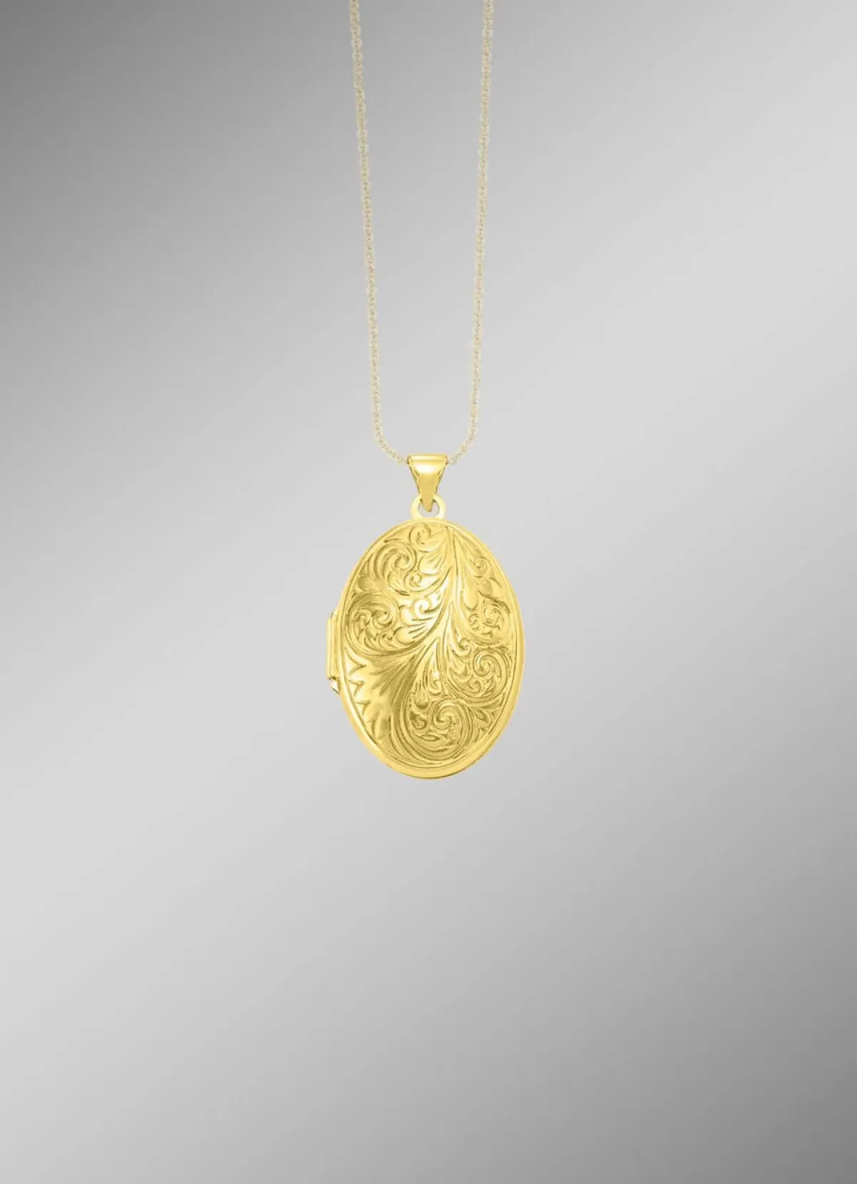 Hot BADER Elegantes, vergoldetes Medaillon aus Silber 925/- fein