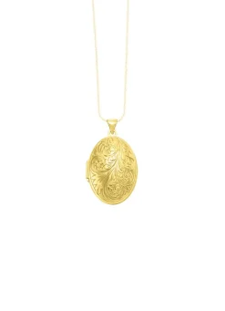 Hot BADER Elegantes, vergoldetes Medaillon aus Silber 925/- fein