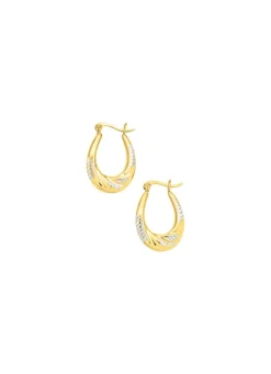 Clearance BADER Eleganz und Glanz: Creolen in Bicolor