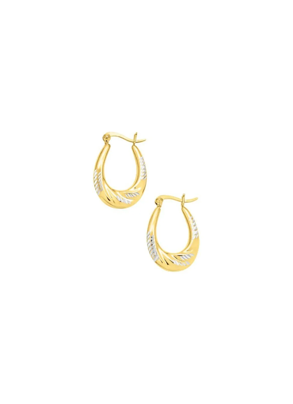 Clearance BADER Eleganz und Glanz: Creolen in Bicolor
