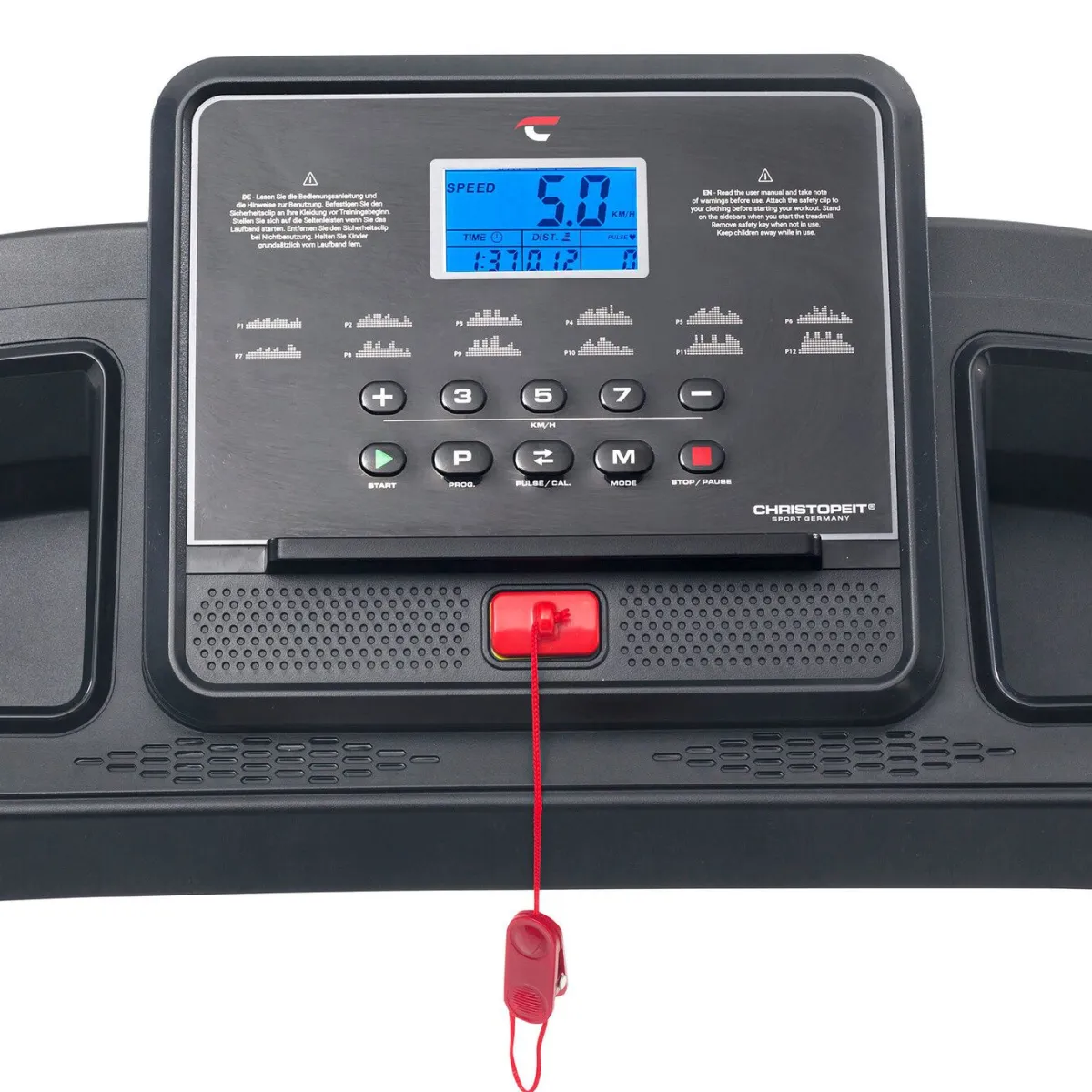CHRISTOPEIT SPORT Elektrisches Laufband CS3000 SCHWARZ