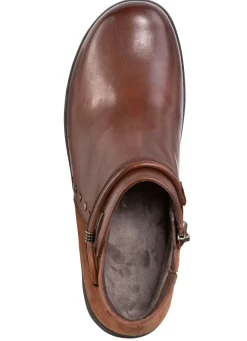 ELENA EDEN , atmungsaktive Damen-Boots, Weite H, mit herausnehmbarem Fußbett COGNAC