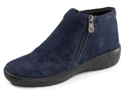 Clearance ELENA EDEN , bequeme Damen-Boots, Weite G, mit herausnehmbarem Fußbett MARINE