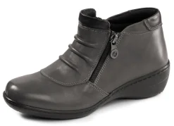 Best ELENA EDEN , bequeme Damen-Boots, Weite H, mit herausnehmbarem Fußbett GRAU-SCHWARZ