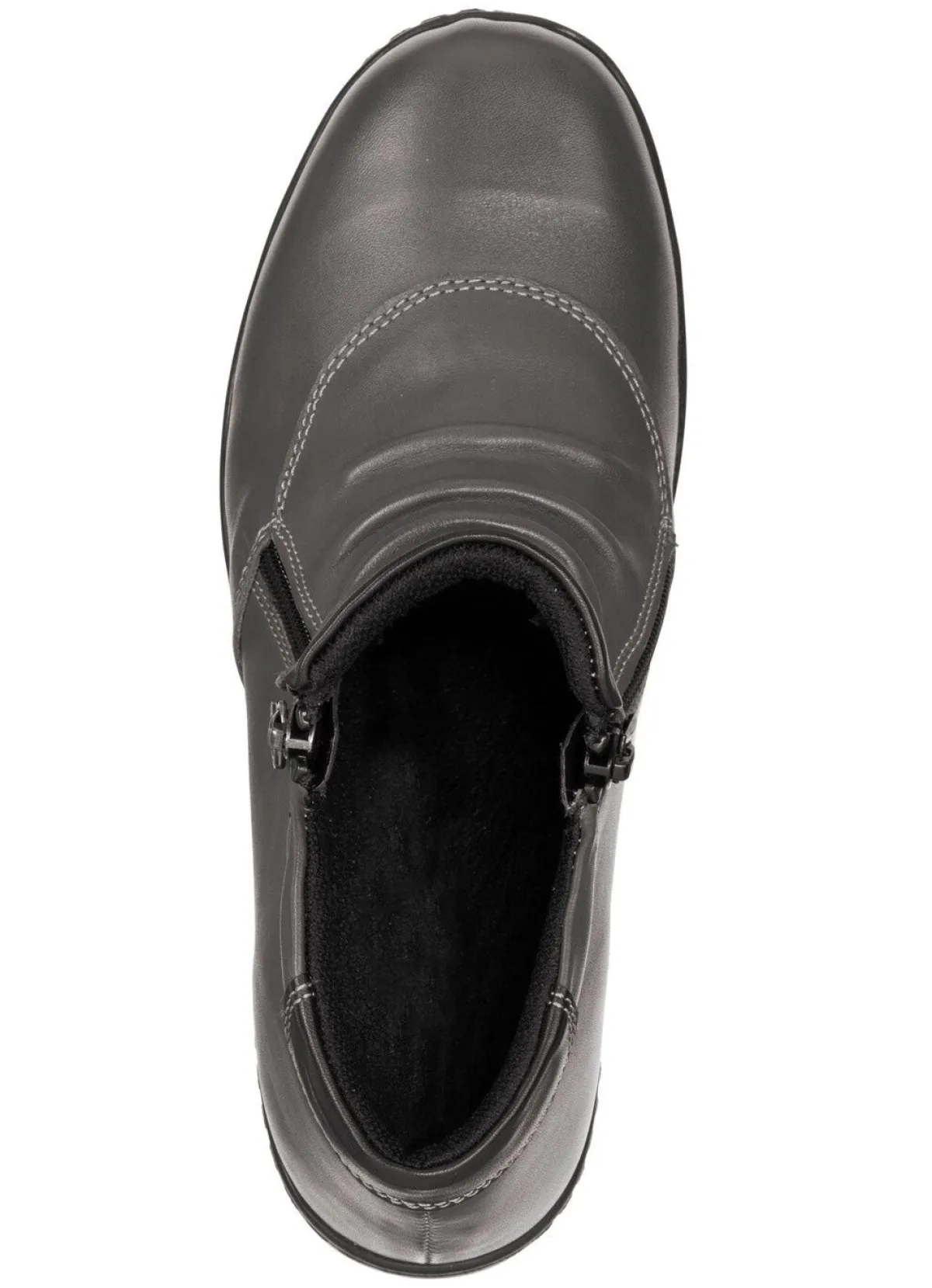 Best ELENA EDEN , bequeme Damen-Boots, Weite H, mit herausnehmbarem Fußbett GRAU-SCHWARZ