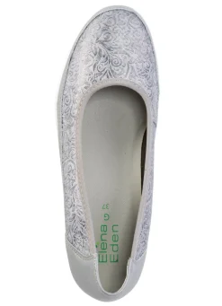 Online ELENA EDEN , bequeme Damen-Ballerinas, Weite G, mit herausnehmbarem Fußbett SILBERGRAU