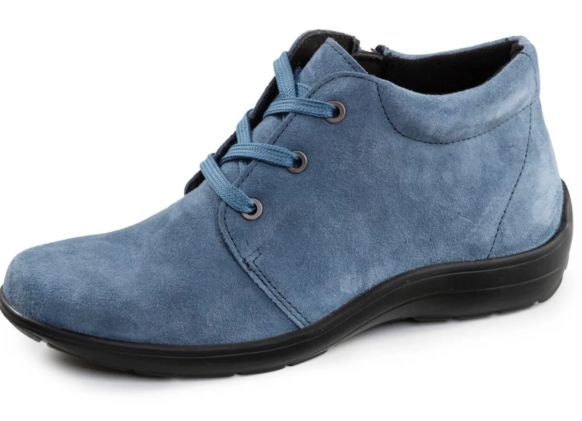 ELENA EDEN , bequeme Damen-Boots, Weite H, mit herausnehmbarem Fußbett JEANS