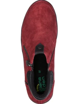Sale ELENA EDEN , bequeme Damen-Boots, Weite H, mit herausnehmbarem Fußbett DUNKELROT