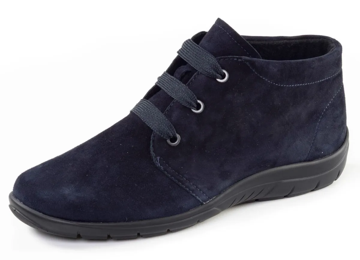 Sale ELENA EDEN , bequeme Damen-Boots, Weite H, mit herausnehmbarem Fußbett MARINE
