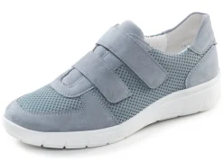 Online BADER ELENA EDEN, bequeme Damen-Klettschuhe, Weite H, mit herausnehmbarem Fußbett BLAU