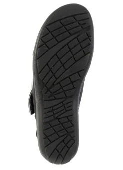 New ELENA EDEN , bequeme Damen-Sandalen, Weite G, mit herausnehmbarem Fußbett DUNKELBLAU