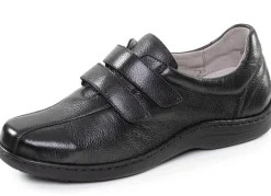 ELENA EDEN , bequeme Damen-Slipper, Weite H, mit herausnehmbarem Fußbett SCHWARZ