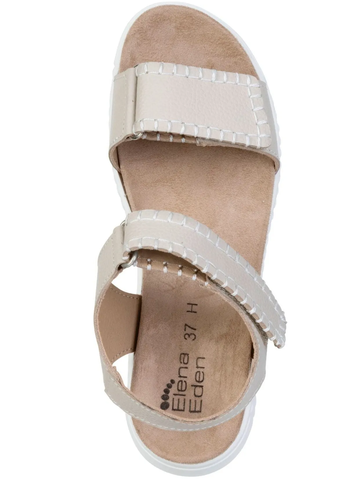 Discount ELENA EDEN , bequeme Damen-Sandalen, Weite H, mit herausnehmbarem Fußbett BEIGE