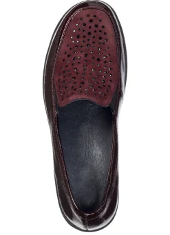 Discount ELENA EDEN , bequeme Damen-Slipper, Weite H, mit herausnehmbarem Fußbett BURGUND