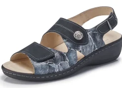 Discount ELENA EDEN , bequeme Damen-Sandalen, Weite H, mit herausnehmbarem Fußbett DUNKELBLAU