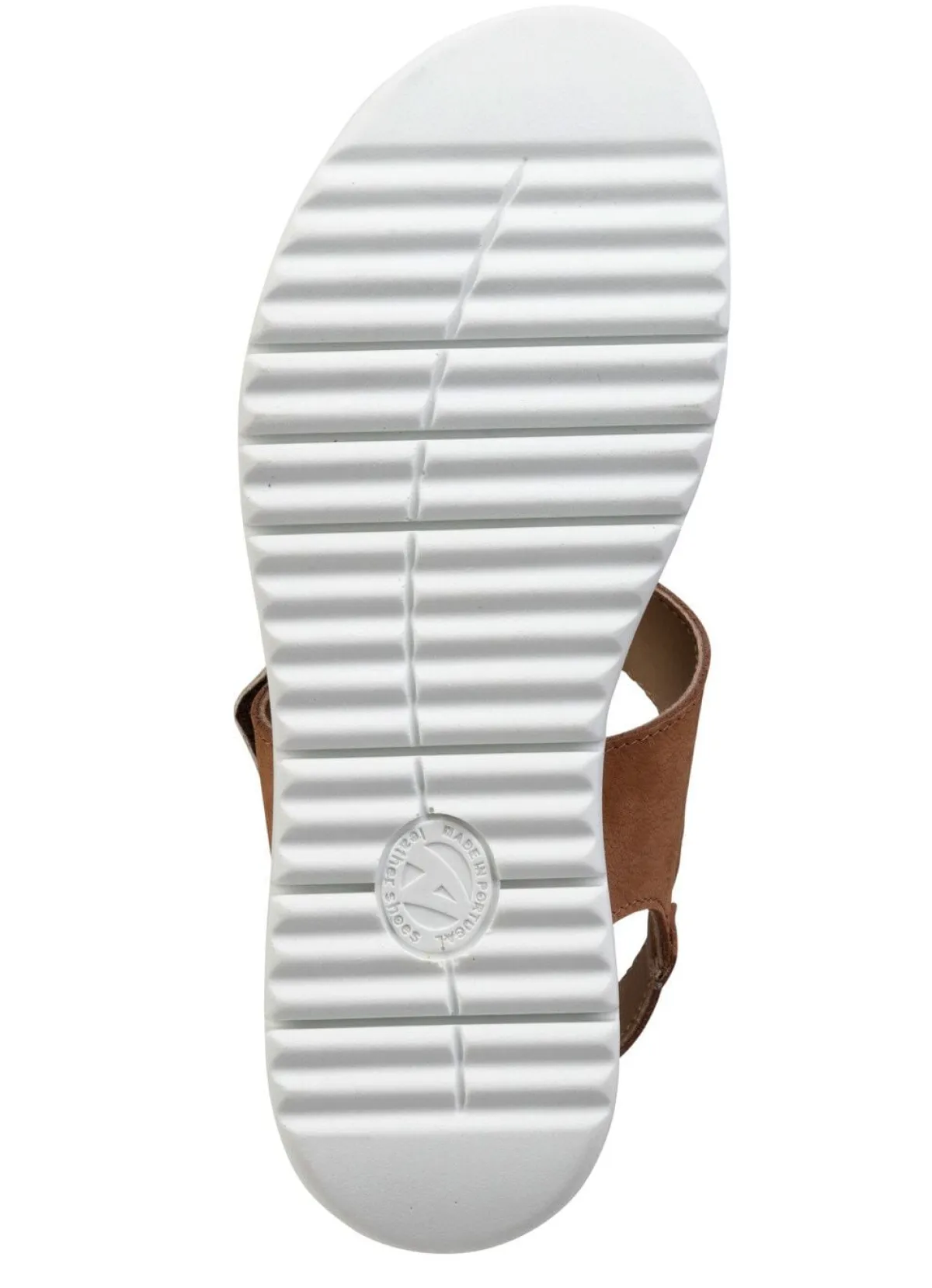 BADER ELENA EDEN, bequeme Damen-Sandalen, Weite H, mit herausnehmbarem Fußbett COGNAC