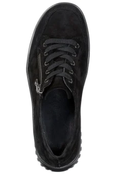 Hot ELENA EDEN , bequeme Damen-Schnürschuhe, Weite H, mit herausnehmbarem Fußbett SCHWARZ
