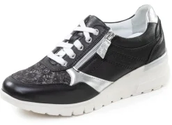 Best ELENA EDEN , bequeme Damen-Sneaker, Weite H, mit herausnehmbarem Fußbett SCHWARZ