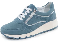 Clearance ELENA EDEN , bequeme Damen-Sneaker, Weite H, mit herausnehmbarem Fußbett JEANS-SILBER
