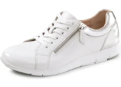 Online ELENA EDEN , bequeme Damen-Sneaker, Weite G, mit herausnehmbarem Fußbett WEISS-SILBER