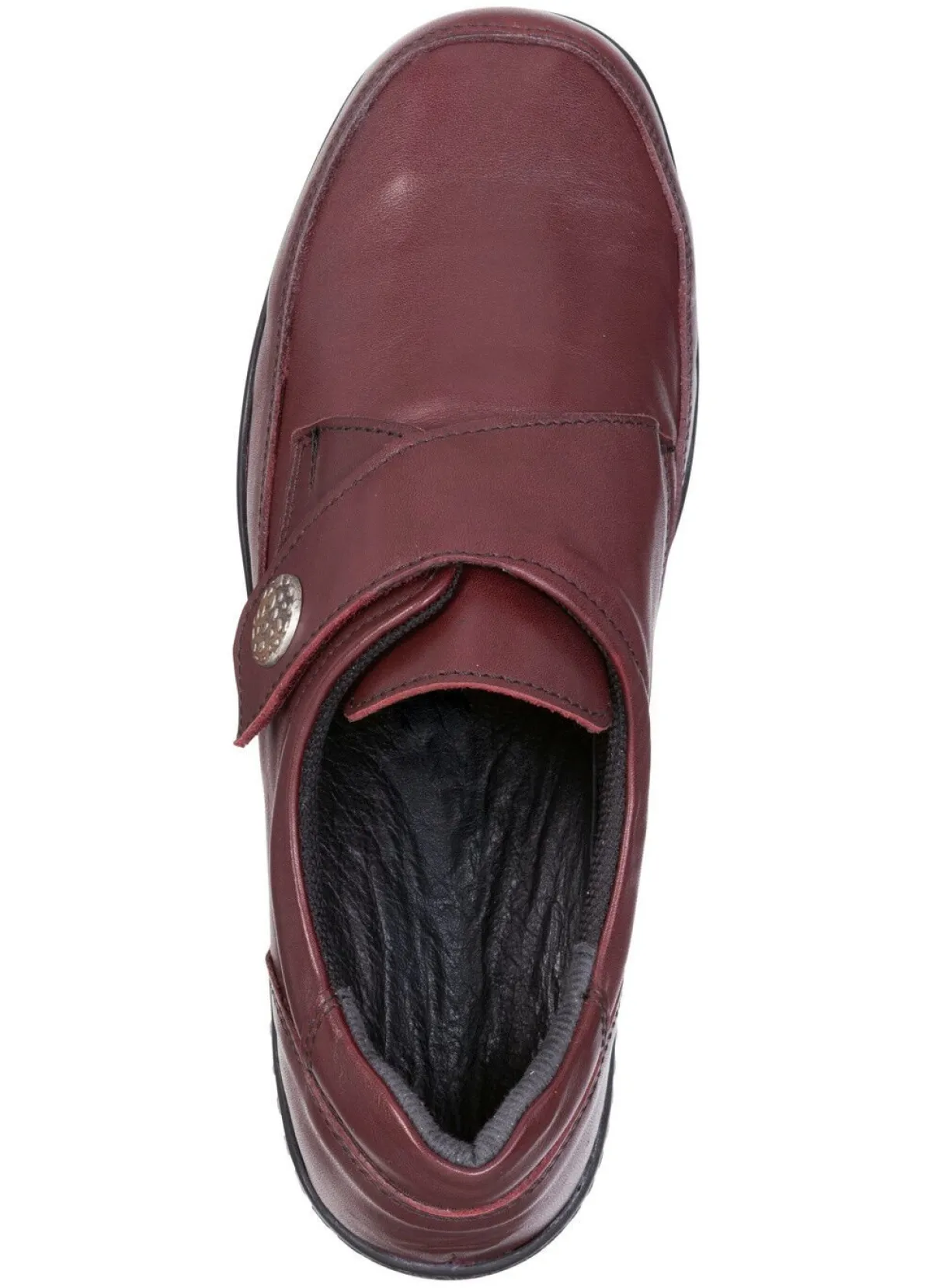 Sale ELENA EDEN , bequeme Damen-Slipper, WeiteH, mit herausnehmbarem Fußbett BURGUND
