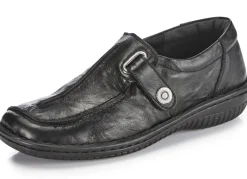 Sale ELENA EDEN , bequeme Damen-Slipper, Weite G, mit herausnehmbarem Fußbett SCHWARZ